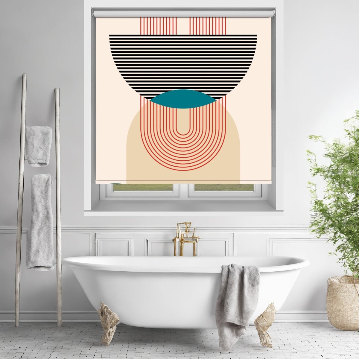 Abstract Geometric Art Printed Picture Photo Roller Blind - RB1442 - Art Fever - Art Fever
