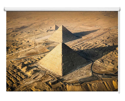 Aerial Great Pyramids of Giza Egypt Printed Roller Blind - 1X3118599 - Art Fever - Art Fever