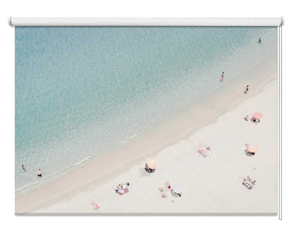 Aerial Turquoise Beach Seascape Printed Roller Blind - 1X2741521 - Art Fever - Art Fever