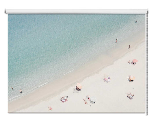 Aerial Turquoise Beach Seascape Printed Roller Blind - 1X2741521 - Art Fever - Art Fever
