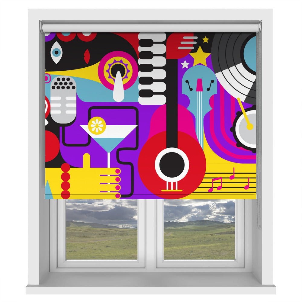 All that jazz Printed Picture Photo Roller Blind - 1X2811199 - Art Fever - Art Fever