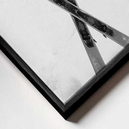 Alpine Stillness Skies Black & White Canvas Print Wall Art 1X2934504 - ART FEVER - Art Fever