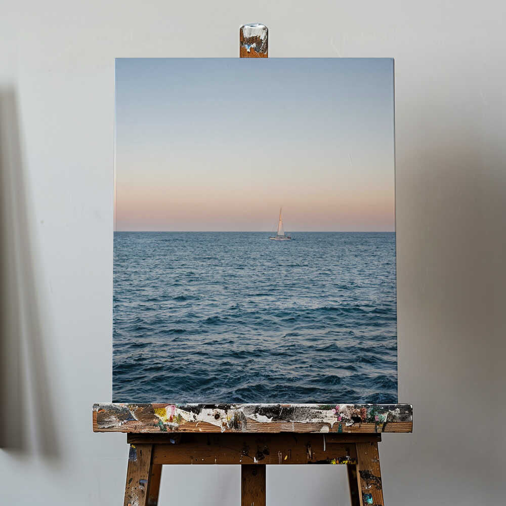 Amalfi Sunset Coast Sailing | Italy Travel Photography Canvas Print Wall Art 1X2794551 - ART FEVER - Art Fever
