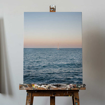 Amalfi Sunset Coast Sailing | Italy Travel Photography Canvas Print Wall Art 1X2794551 - ART FEVER - Art Fever