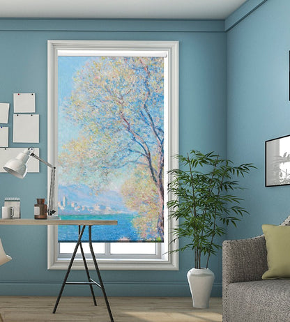 Antibes Seen from the Salis Gardens Monet Printed Picture Photo Roller Blind - RB1360 - Art Fever - Art Fever