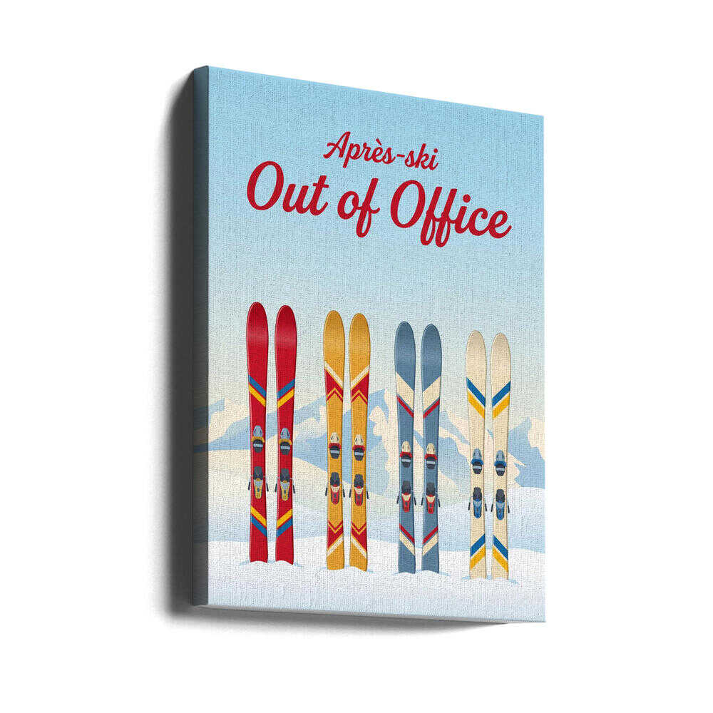 Après - Ski - Out of Office Canvas Print Wall Art 1X3401733 - ART FEVER - Art Fever