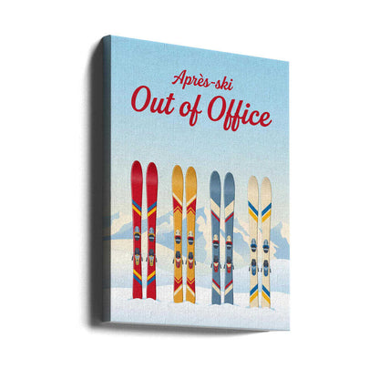 Après - Ski - Out of Office Canvas Print Wall Art 1X3401733 - ART FEVER - Art Fever