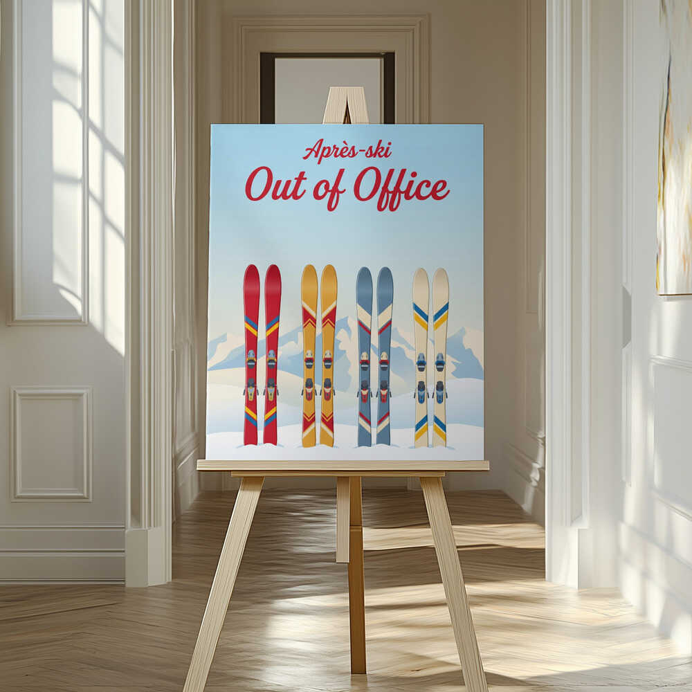 Après - Ski - Out of Office Canvas Print Wall Art 1X3401733 - ART FEVER - Art Fever
