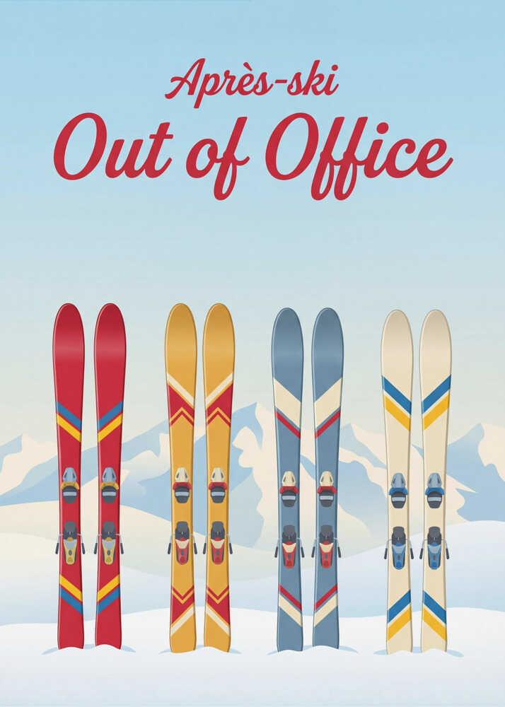Après - Ski - Out of Office Canvas Print Wall Art 1X3401733 - ART FEVER - Art Fever