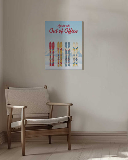 Après - Ski - Out of Office Canvas Print Wall Art 1X3401733 - ART FEVER - Art Fever