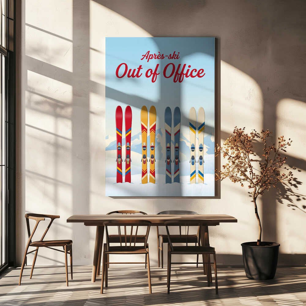 Après - Ski - Out of Office Canvas Print Wall Art 1X3401733 - ART FEVER - Art Fever