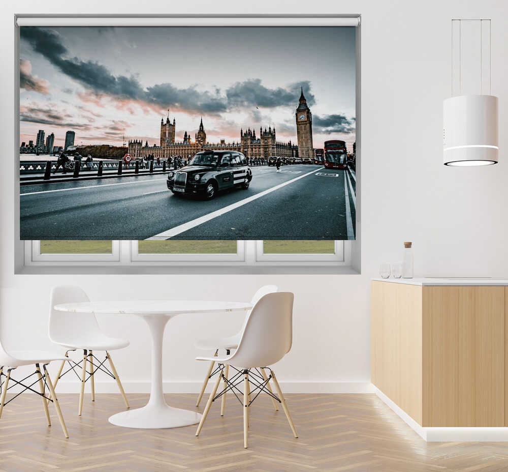 London Westminster & Black Cab Printed Roller Blind - 1X3161733