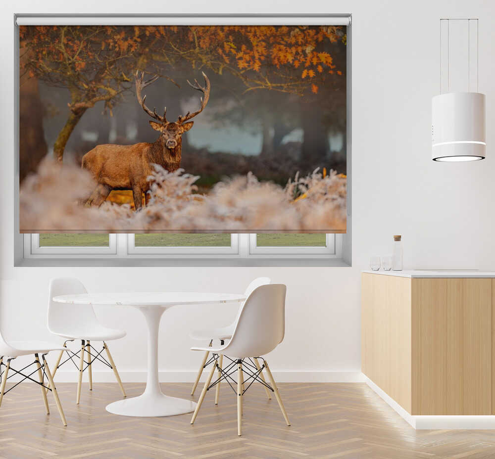 Majestic Red Deer Stag Printed Roller Blind - 1X3242101