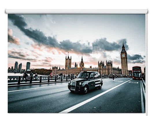 London Westminster & Black Cab Printed Roller Blind - 1X3161733