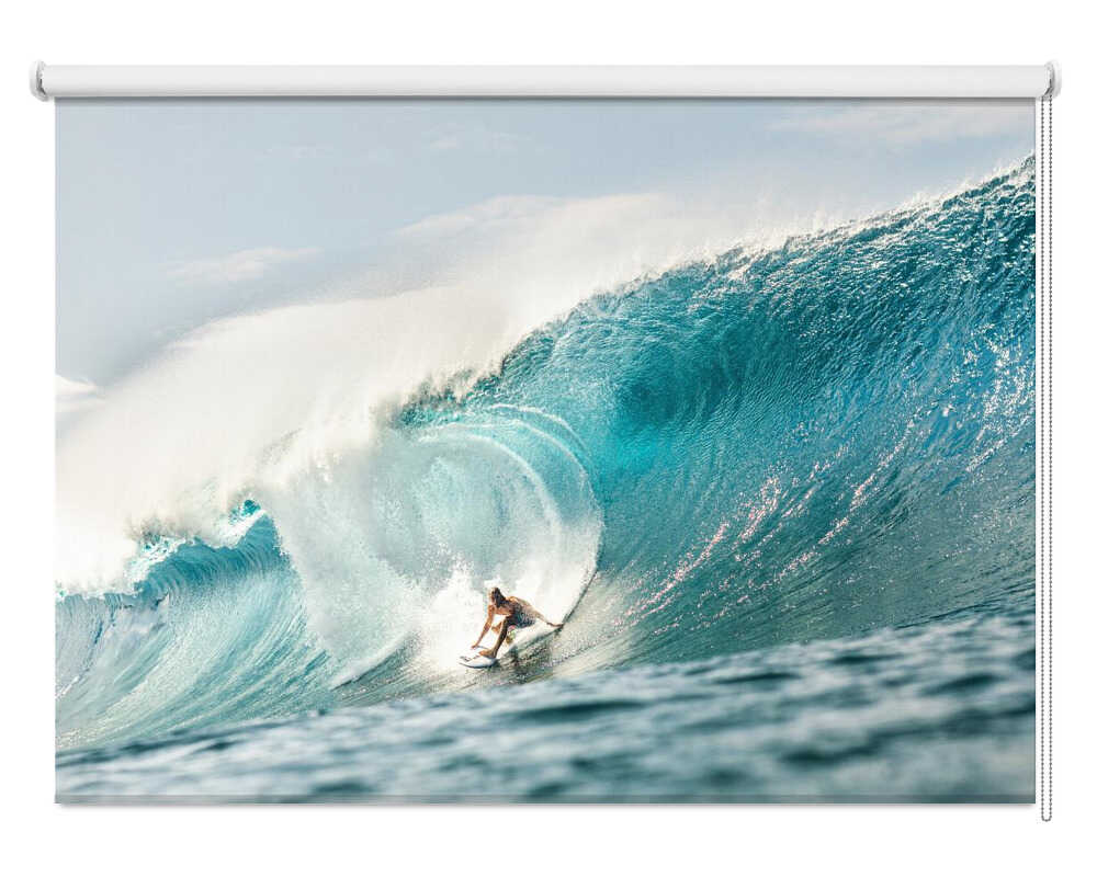 Powerful Ocean Surfing Printed Roller Blind - 1X3289635