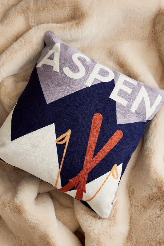 Aspen Needlepoint Cushion - The Pillow Drop - Art Fever