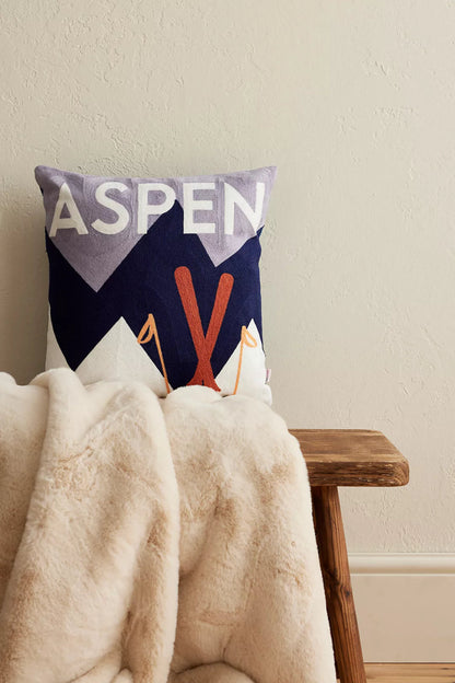 Aspen Needlepoint Cushion - The Pillow Drop - Art Fever