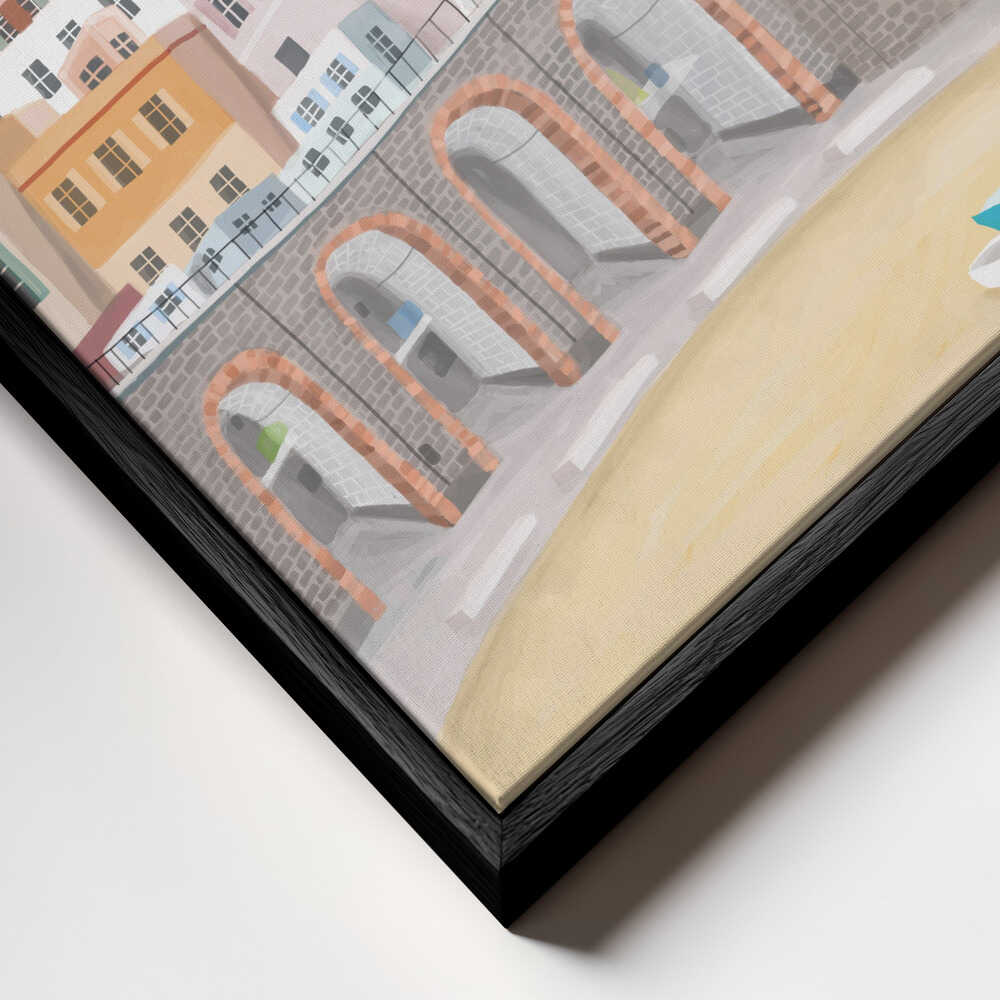 Atrani on the Amalfi coast, Italy by Artist Carla Daly Canvas Print Wall Art 1X2897662 - ART FEVER - Art Fever