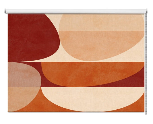 Autumn Mid Century Earthy 2 Printed Roller Blind - 1X2910923 - Art Fever - Art Fever