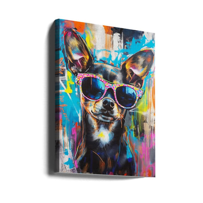 Bad Girl Chihuahua Canvas Print Wall Art - 1X2796106 - ART FEVER - Art Fever