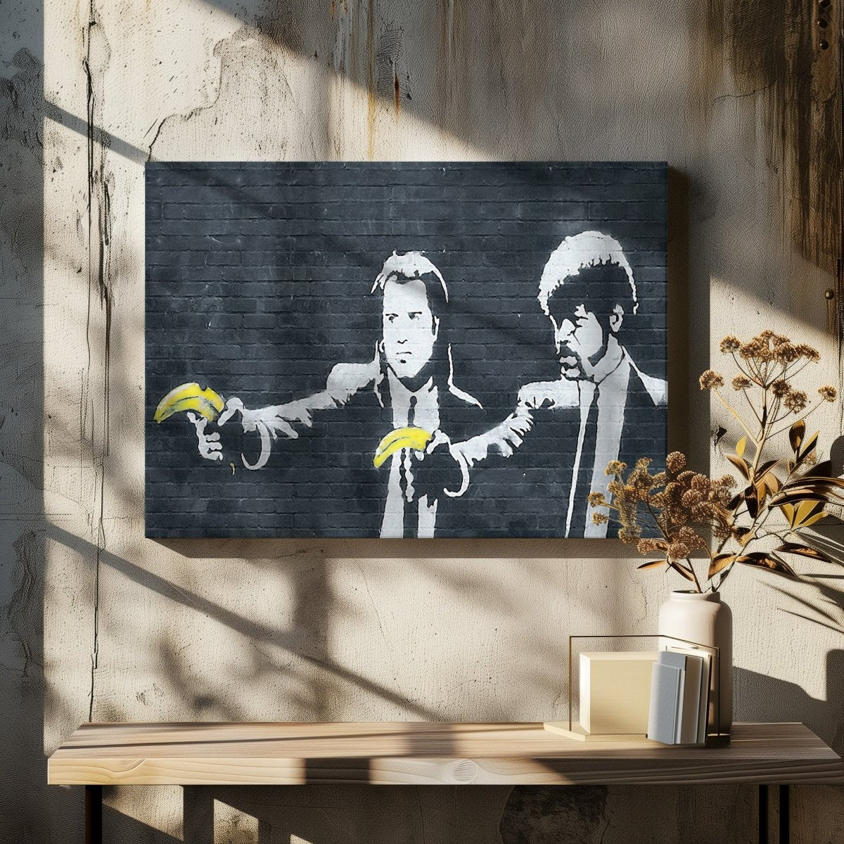 Banksy Pulp Fiction Canvas Print Wall Art - SPC293 - Art Fever - Art Fever