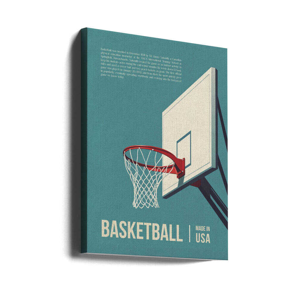 Basketball USA Canvas Print Wall Art 1X3297169 - ART FEVER - Art Fever