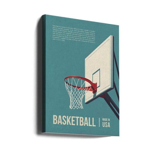 Basketball USA Canvas Print Wall Art 1X3297169 - ART FEVER - Art Fever