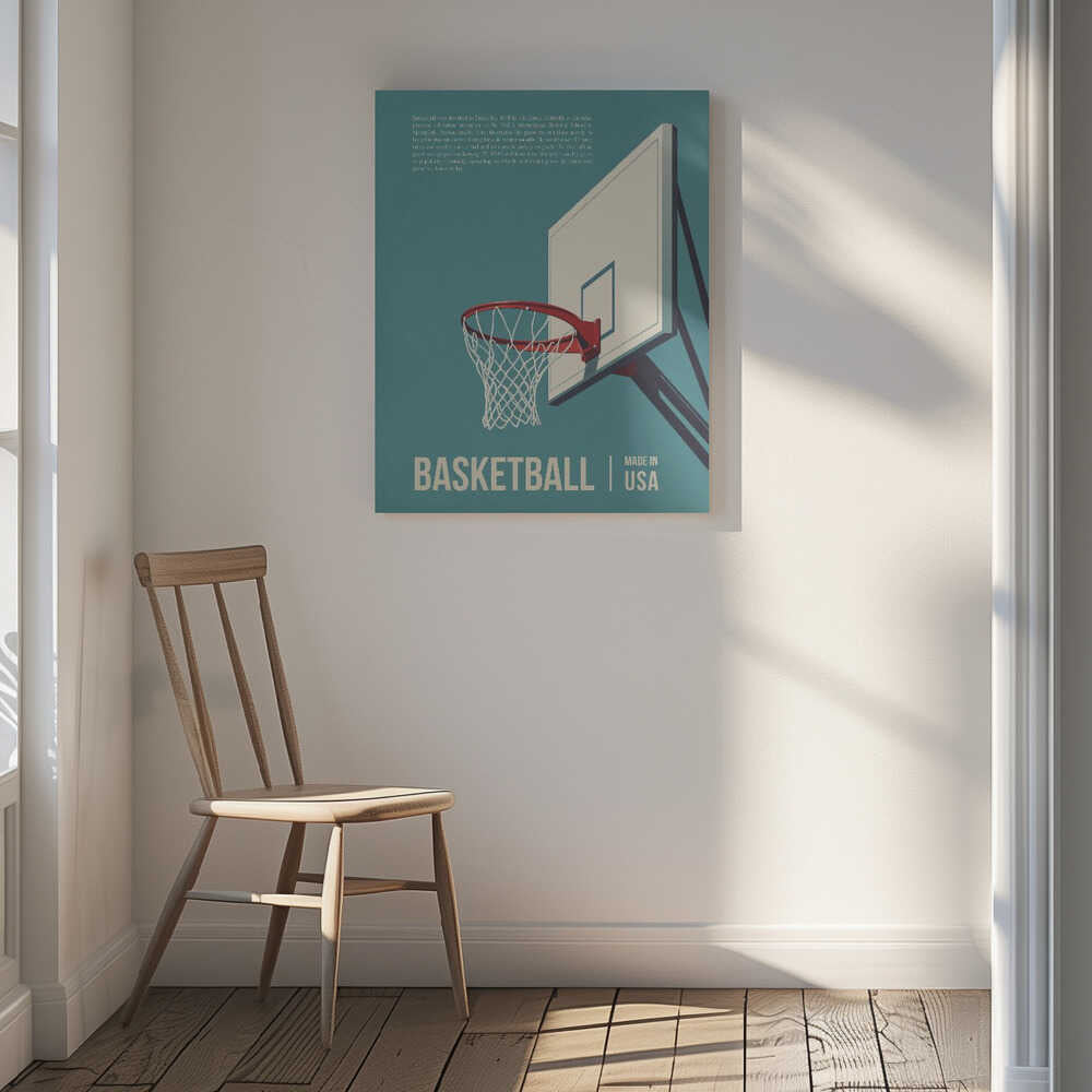 Basketball USA Canvas Print Wall Art 1X3297169 - ART FEVER - Art Fever