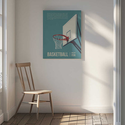Basketball USA Canvas Print Wall Art 1X3297169 - ART FEVER - Art Fever