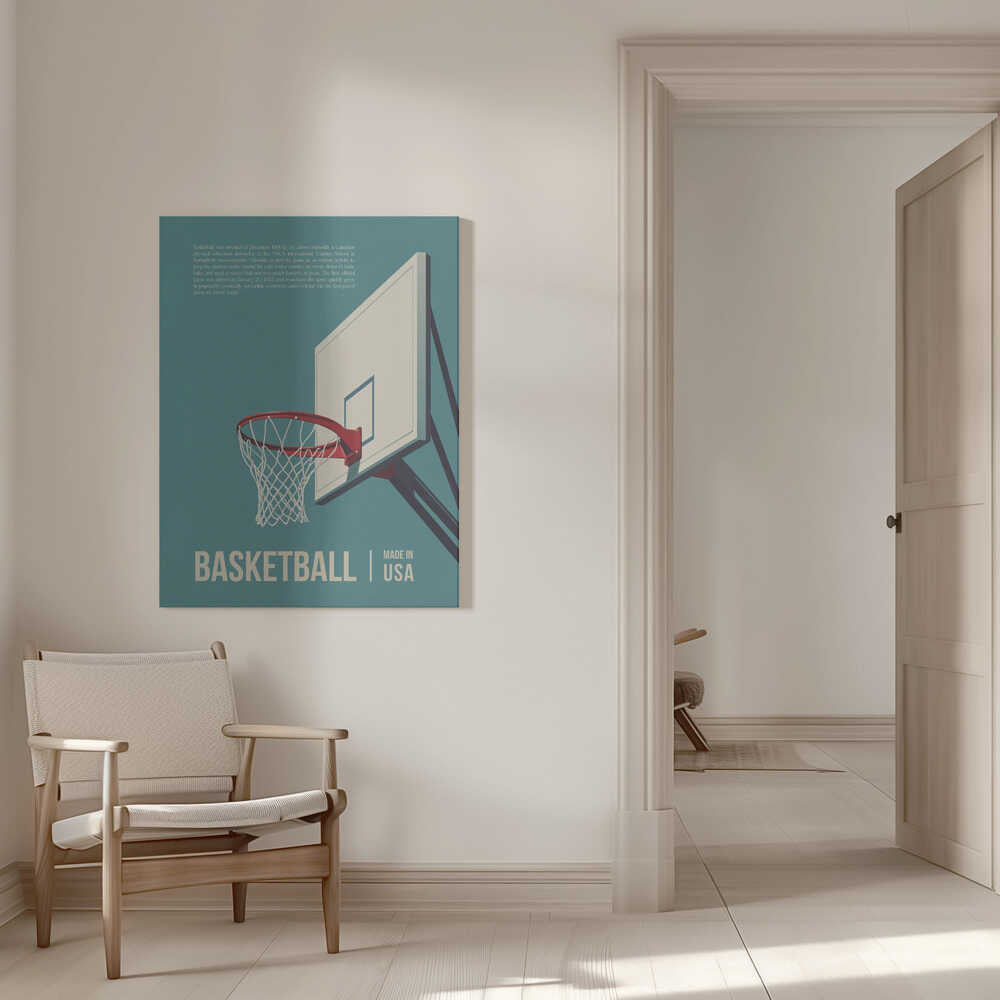 Basketball USA Canvas Print Wall Art 1X3297169 - ART FEVER - Art Fever