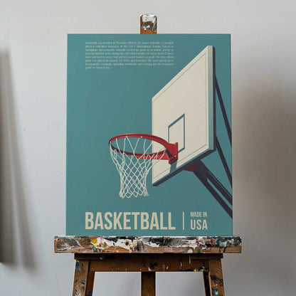 Basketball USA Canvas Print Wall Art 1X3297169 - ART FEVER - Art Fever