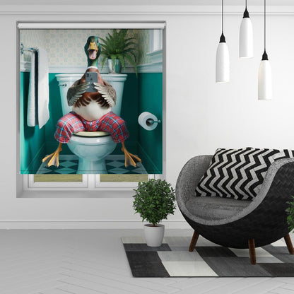 Bathroom Duck Printed Picture Photo Roller Blind - 1X3222295 - Art Fever - Art Fever