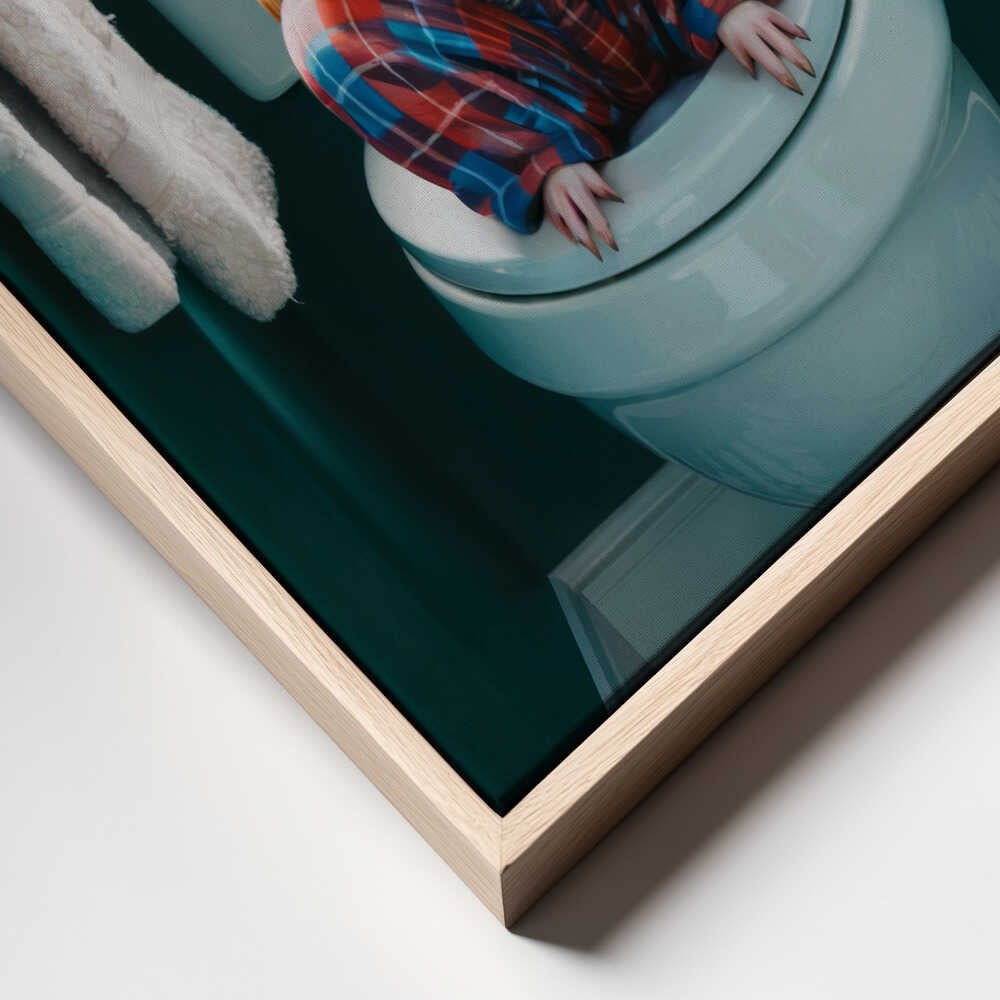 Bathroom Guinea Pig Canvas Print Wall Art 1X3222306 - ART FEVER - Art Fever