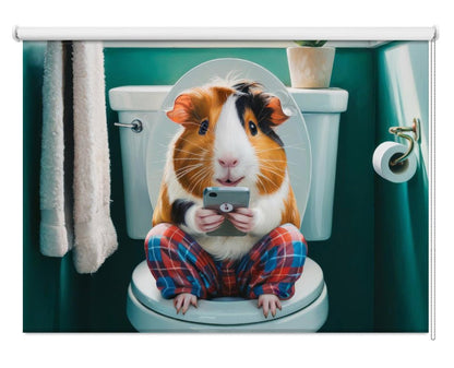 Bathroom Guinea Pig Printed Picture Photo Roller Blind - 1X3222306 - Art Fever - Art Fever