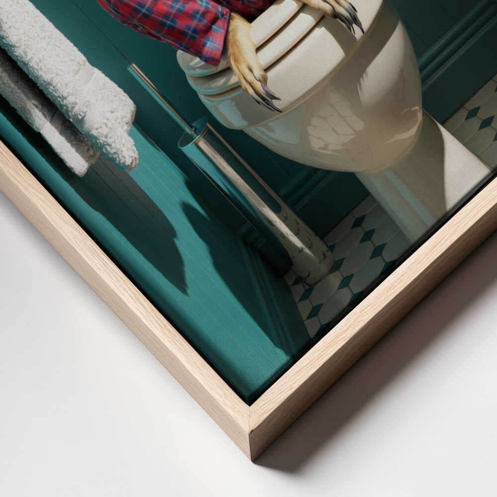 Bathroom Meerkat Canvas Print Wall Art 1X3221635 - ART FEVER - Art Fever