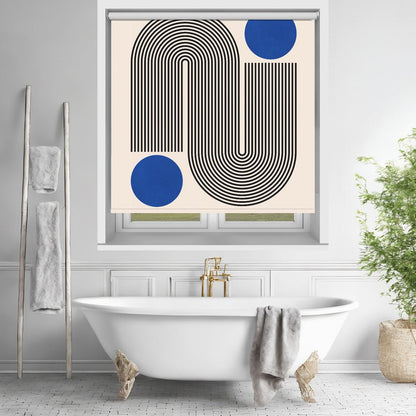 Bauhaus art 2 Blue Printed Picture Photo Roller Blind - 1X2889859 - Art Fever - Art Fever