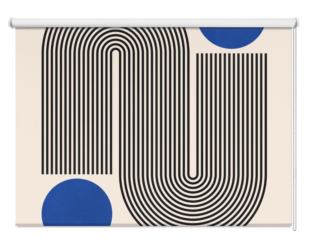 Bauhaus art 2 Blue Printed Picture Photo Roller Blind - 1X2889859 - Art Fever - Art Fever