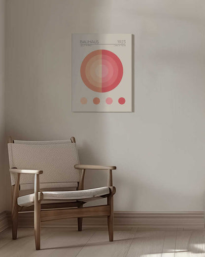 Bauhaus Circles Canvas Print Wall Art 1X2548467 - ART FEVER - Art Fever