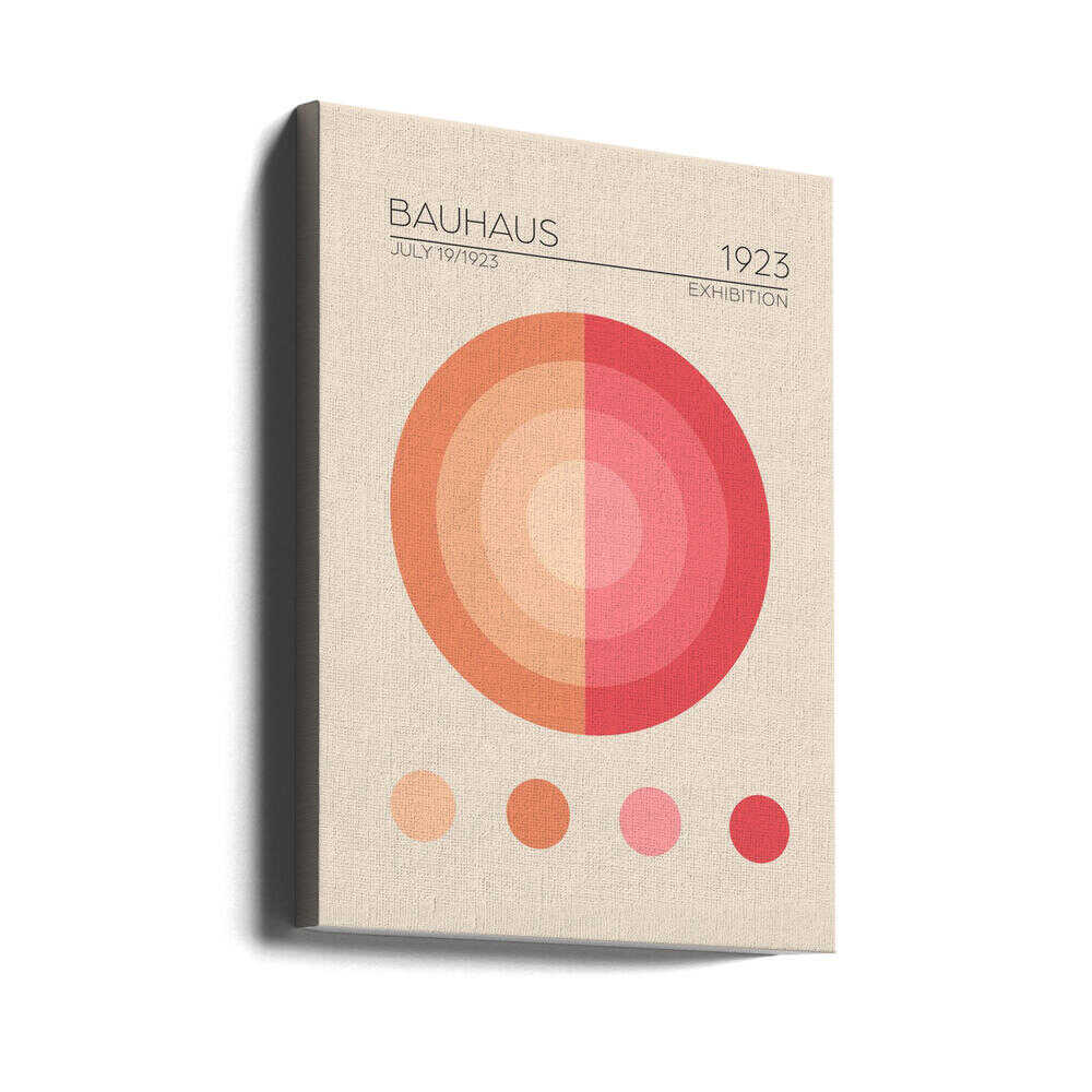 Bauhaus Circles Canvas Print Wall Art 1X2548467 - ART FEVER - Art Fever