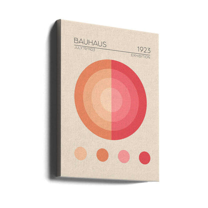 Bauhaus Circles Canvas Print Wall Art 1X2548467 - ART FEVER - Art Fever