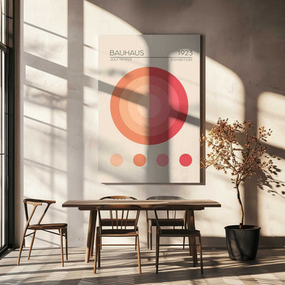 Bauhaus Circles Canvas Print Wall Art 1X2548467 - ART FEVER - Art Fever