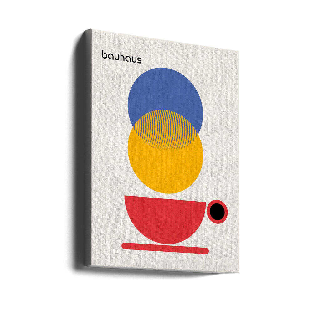 Bauhaus Coffee Abstract Canvas Print Wall Art 1X2665040 - ART FEVER - Art Fever