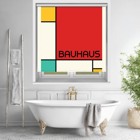 Bauhaus Geometric Design Retro Printed Picture Photo Roller Blind - 1X2665184 - Art Fever - Art Fever