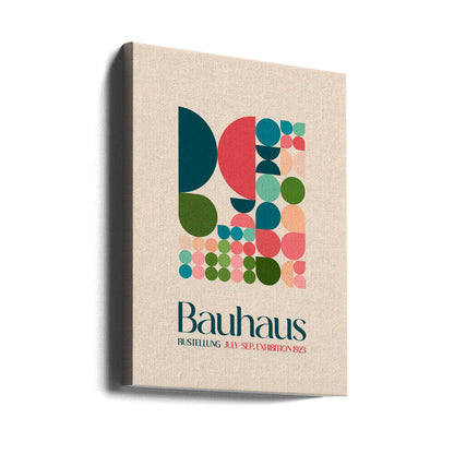 Bauhaus Geometric Harmony Canvas Print Wall Art 1X2548466 - ART FEVER - Art Fever