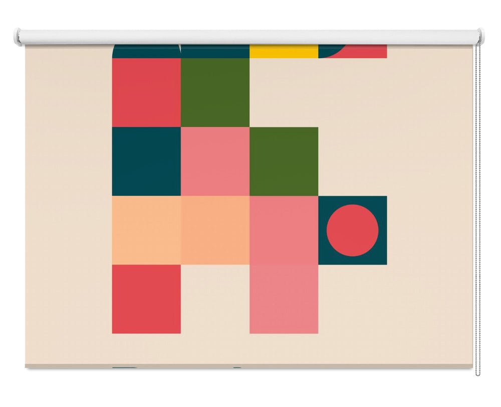 Bauhaus Geometry Abstract Printed Picture Photo Roller Blind - 1X2548475 - Art Fever - Art Fever