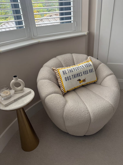 Be The Person Your Dog Thinks You Are Needlepoint Cushion - The Pillow Drop - Art Fever