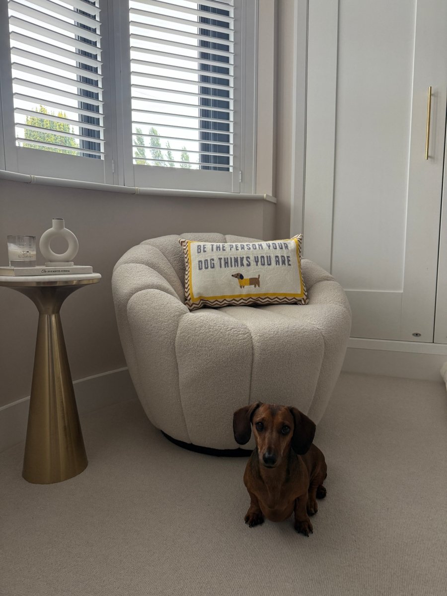 Be The Person Your Dog Thinks You Are Needlepoint Cushion - The Pillow Drop - Art Fever