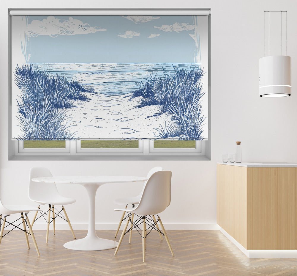 Beach Walk Printed Picture Photo Roller Blind - 1X2798232 - Art Fever - Art Fever