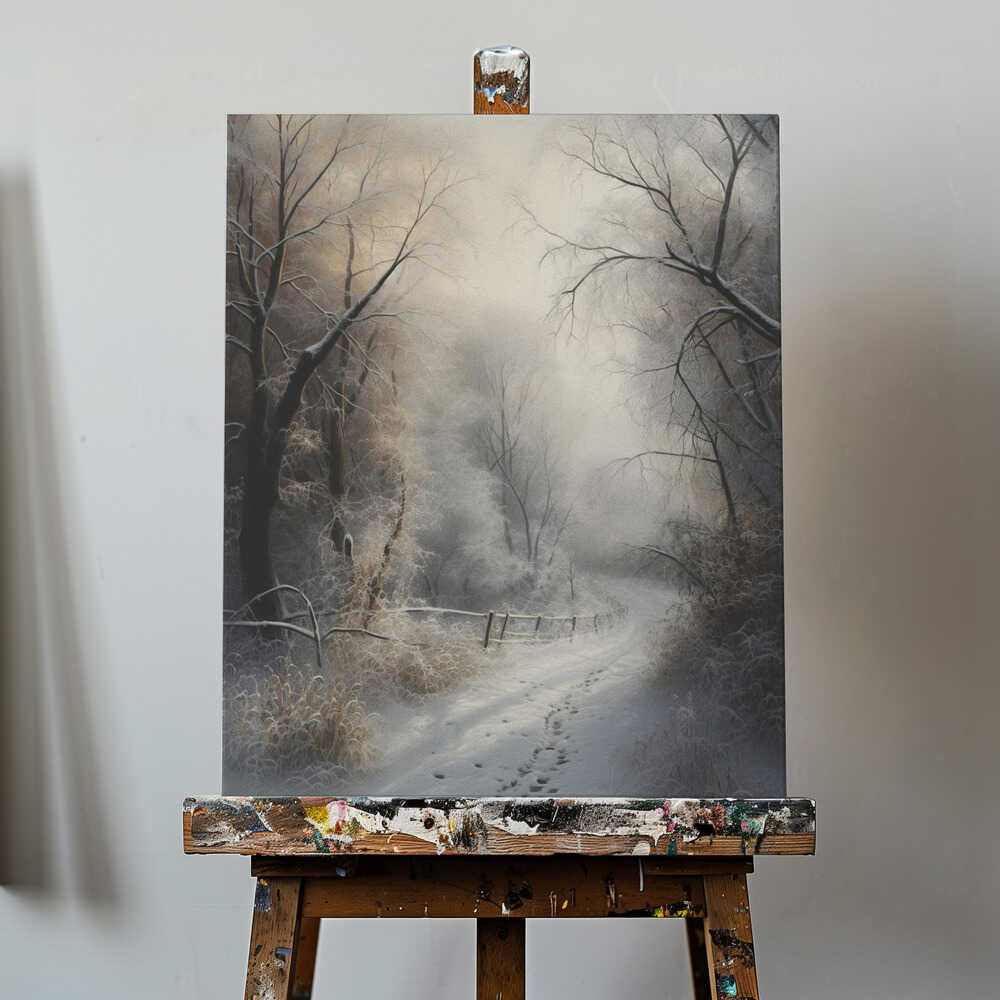 Beautiful Winter No 2 Canvas Print Wall Art 1X3330967 - ART FEVER - Art Fever