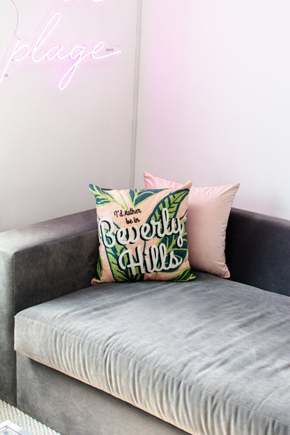 Beverly Hills Needlepoint Cushion - The Pillow Drop - Art Fever